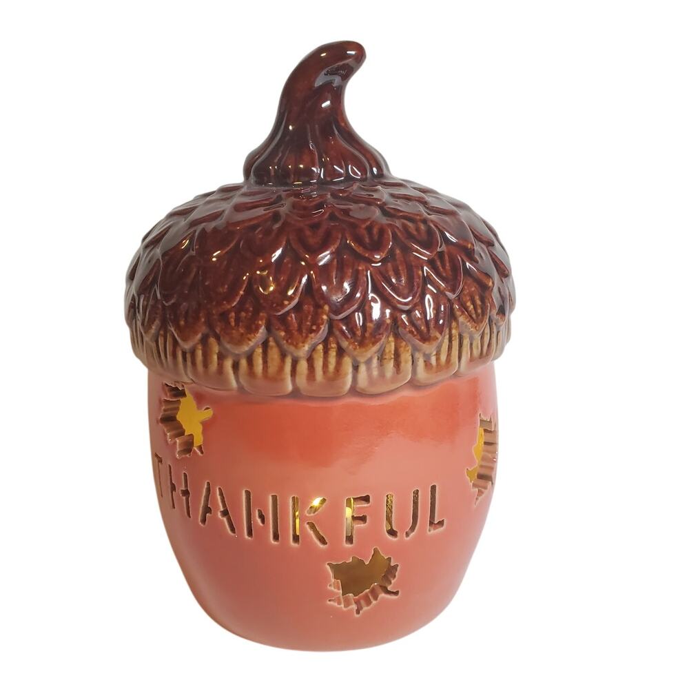 LED Ceramic Acorn  - 5"
